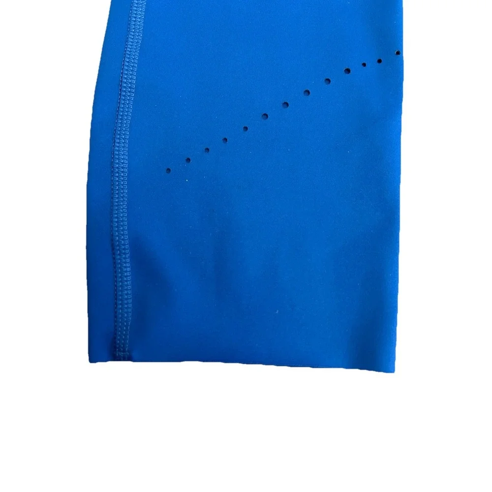 Brooks Women's Method 3/4 Running Tights Blue Ash Phone Pockets Stretch Sz S NWT